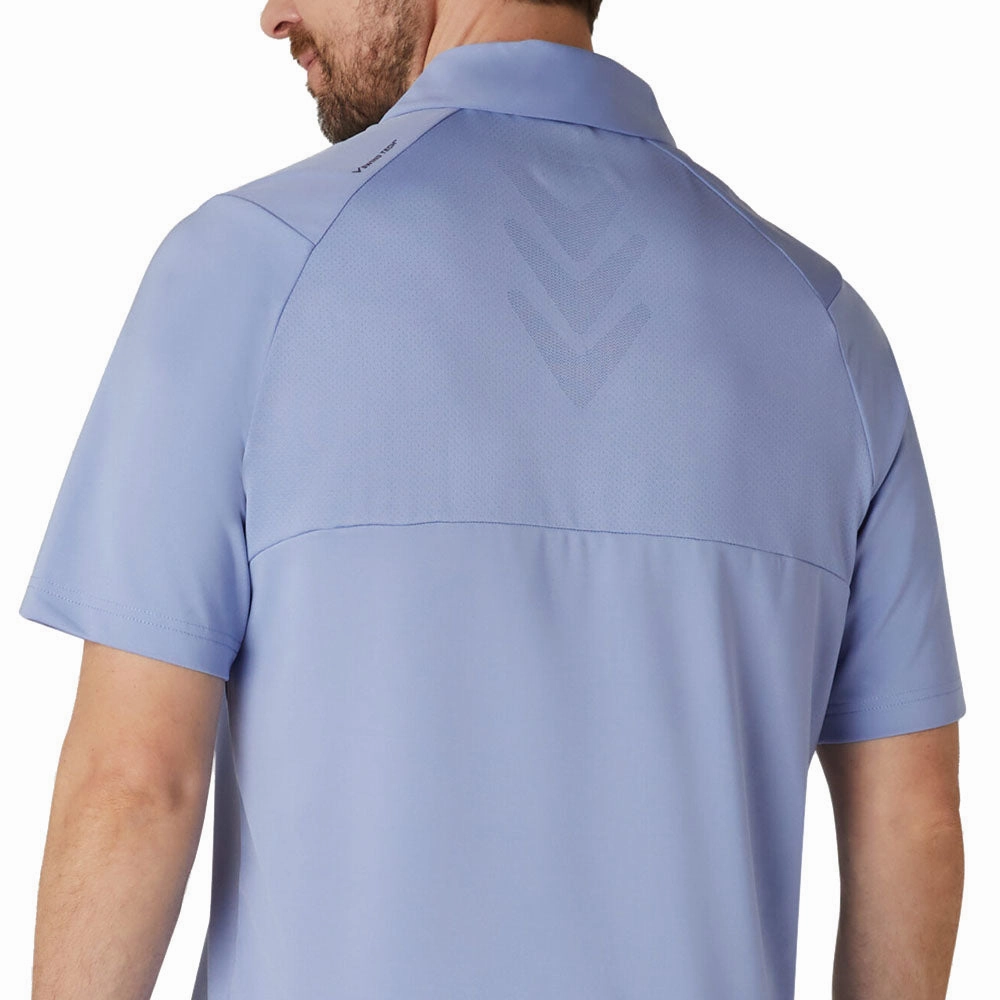 Geometric Pattern Callaway Chev Odyssey Polo Shirt - Chambray