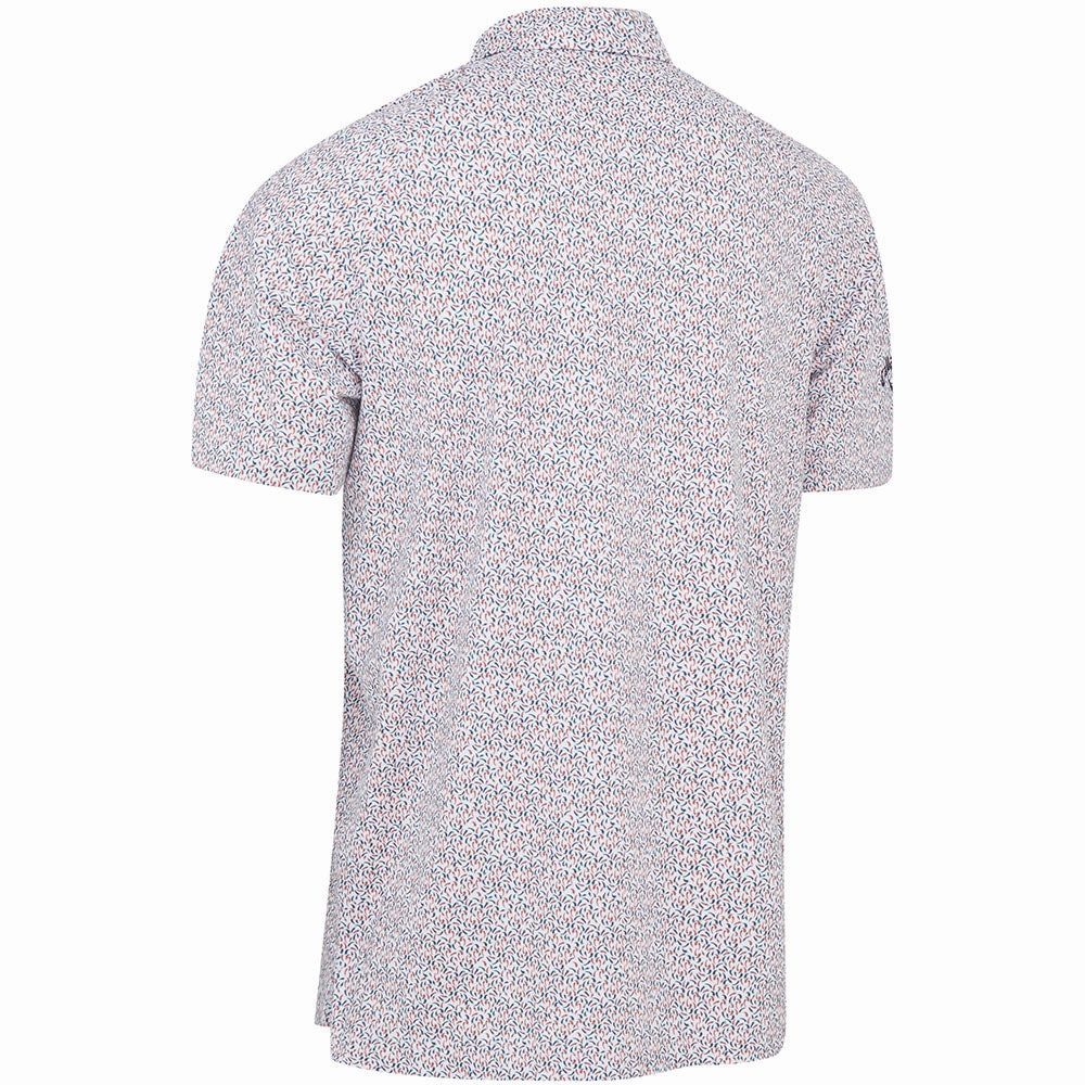 Classic Chic Callaway Chillies Print Polo Shirt - Bright White