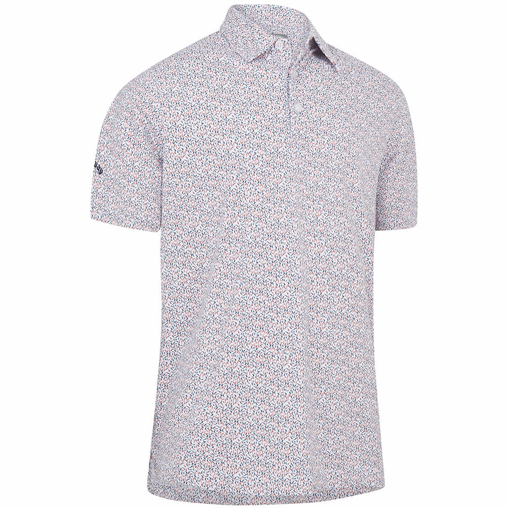 Callaway Chillies Print Polo Shirt - Bright White City Look