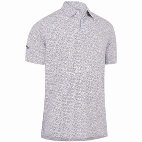 Callaway Chillies Print Polo Shirt - Bright White City Look