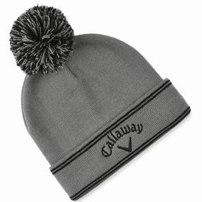 Callaway Classic Beanie Hat - Charcoal/Black Statement Piece