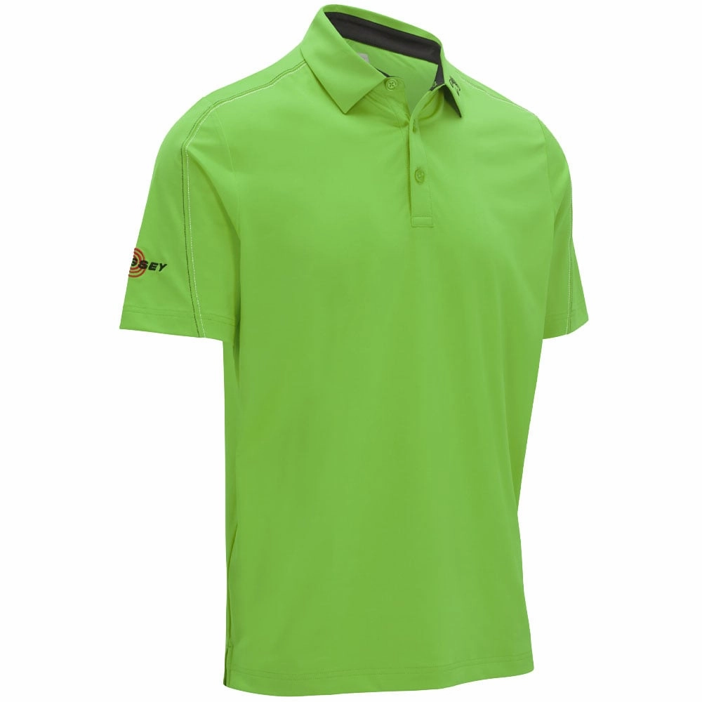 Callaway Contrast Stitch Colour Block Polo Shirt - Summer Green Comfy Apparel Casual Layers