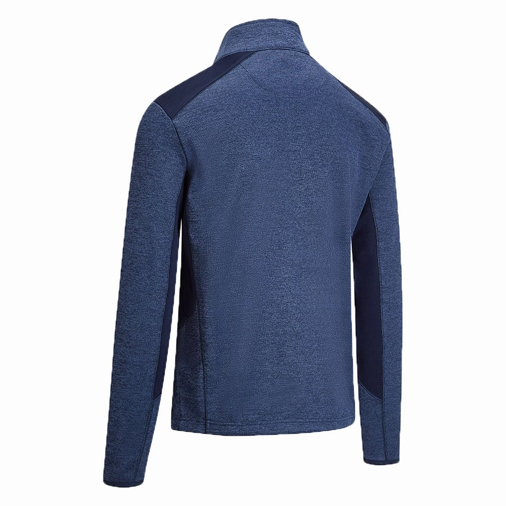 Callaway Dual Action Heathered Fleece Pullover - Peacoat/Heather Cold-Weather Gear