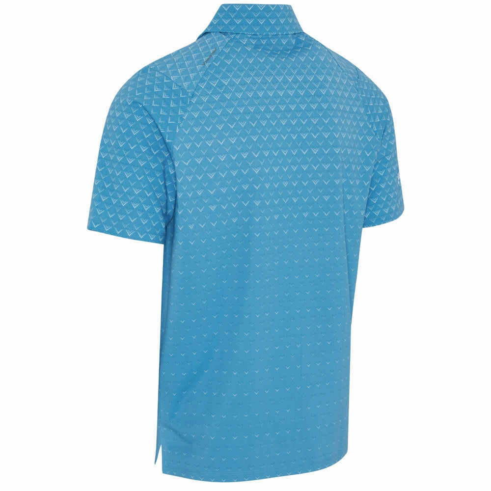 Non-toxic Callaway Engineered Chev Ombre Print Polo Shirt - Cendre Blue