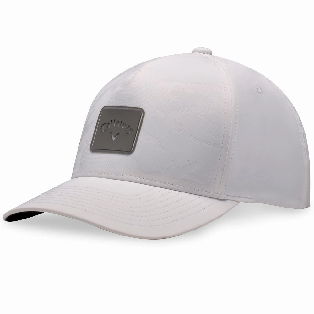 Embroidered Detail Quick Accent Callaway Favourite Track Cap - White
