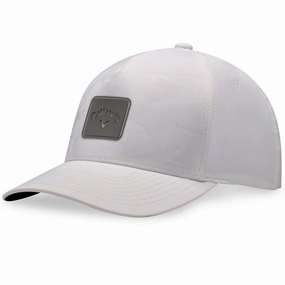 Embroidered Detail Quick Accent Callaway Favourite Track Cap - White