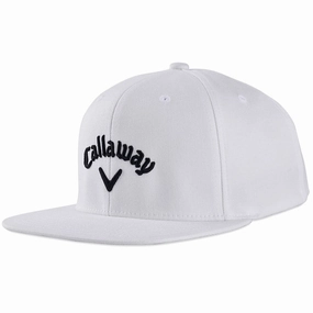 Callaway Flat Bill Cap - White Fashion Essential Adaptive Wear