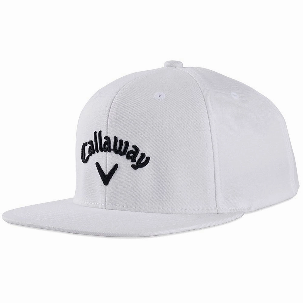 Callaway Flat Bill Cap - White Fashion Essential Adaptive Wear
