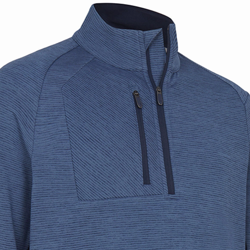 product geometric precision Callaway Heather Eco Stripe Fleece - Dark Navy Heather
