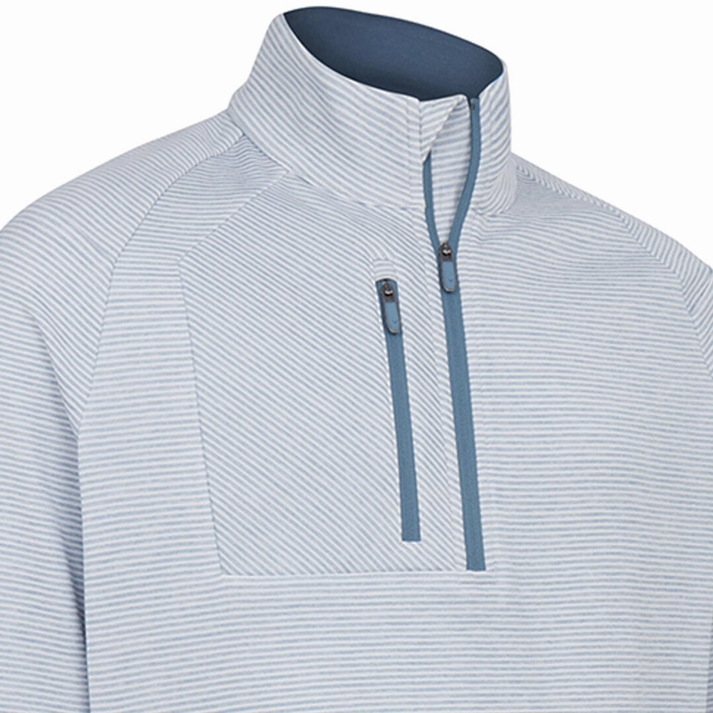 Callaway Heather Eco Stripe Fleece - Light Mountain Spring Heather Modern Relaxed Brand Name