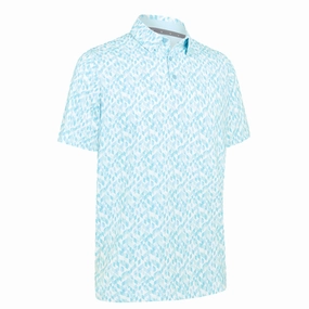 Callaway Kaleidoscope Chev Polo Shirt - Arctic Paradise Ethically Sourced Materials Light Casual Wear