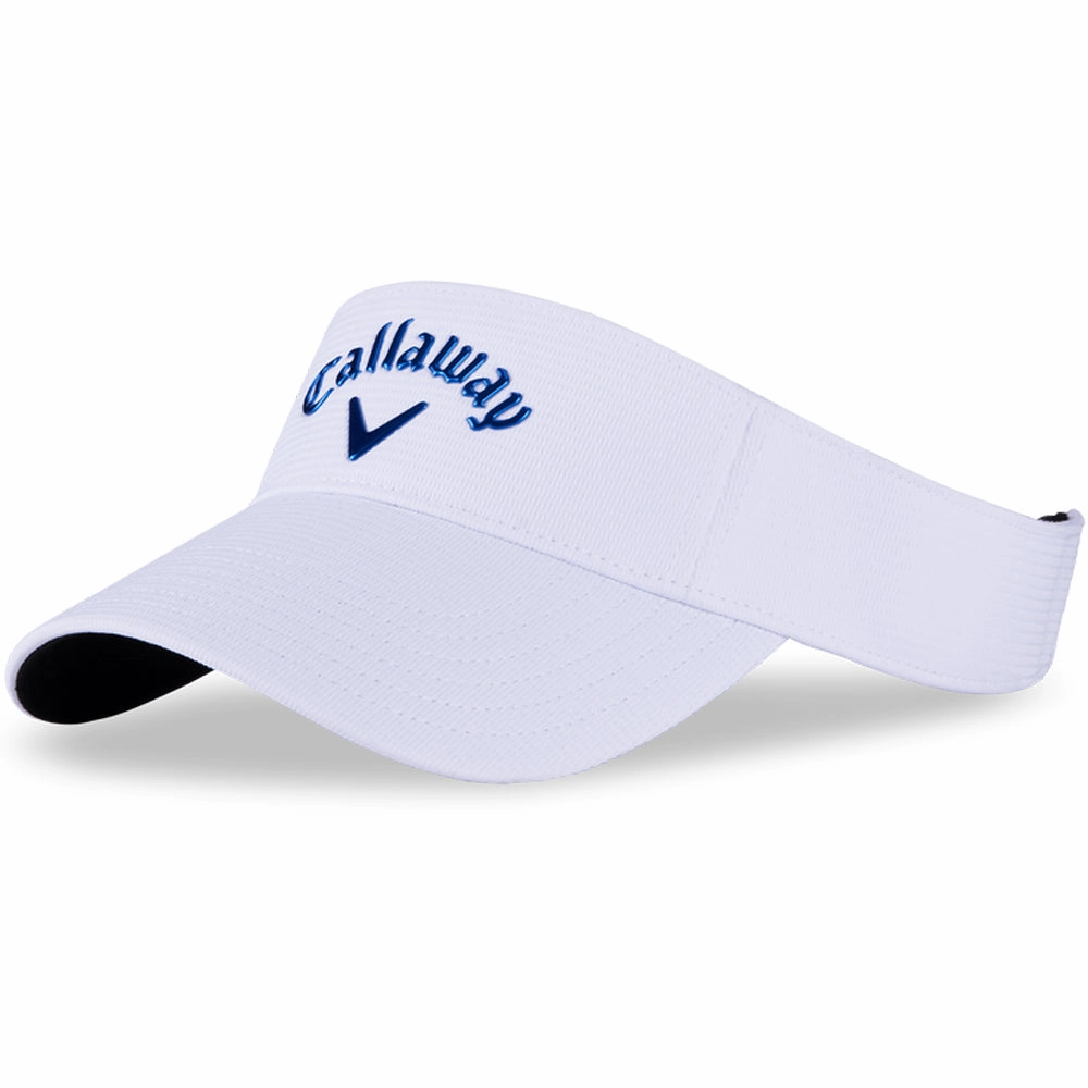 Photo Friendly Fresh Daywear Callaway Liquid Metal Visor - White/Deep Cobalt