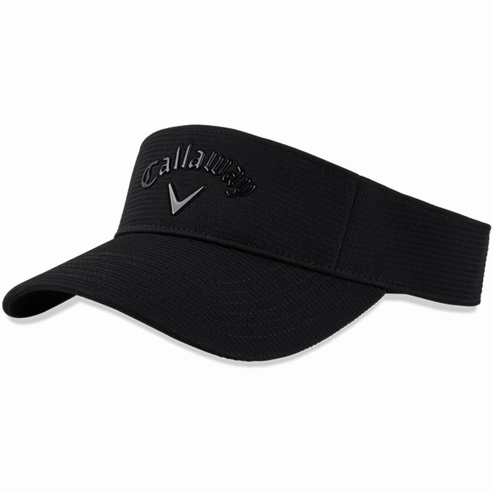 Minimal Touch Callaway Liquid Metal Visor Cap - Black/Black