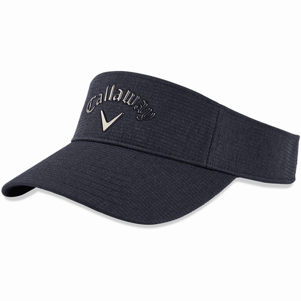 Floral Motif City Gear Callaway Liquid Metal Visor Cap - Navy/ Gun Metal