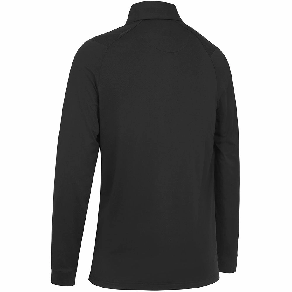 Callaway Long Sleeve Performance Polo Shirt - Caviar Chilly Day Comfort