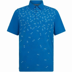 Relaxed Armhole Cut in demand Callaway Martini Print Polo Shirt - Lapis Blue