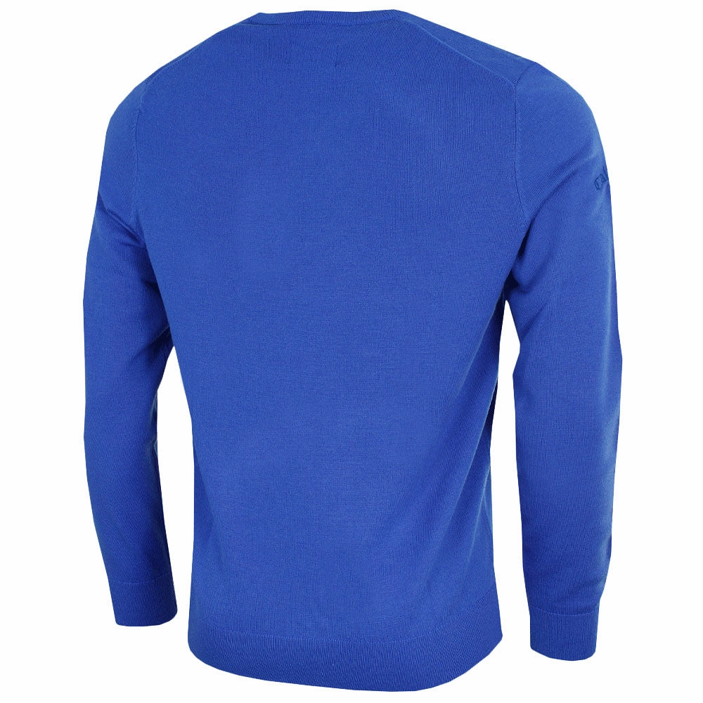shoe accents Callaway Merino Wool V-Neck Pullover - Surfing Blue