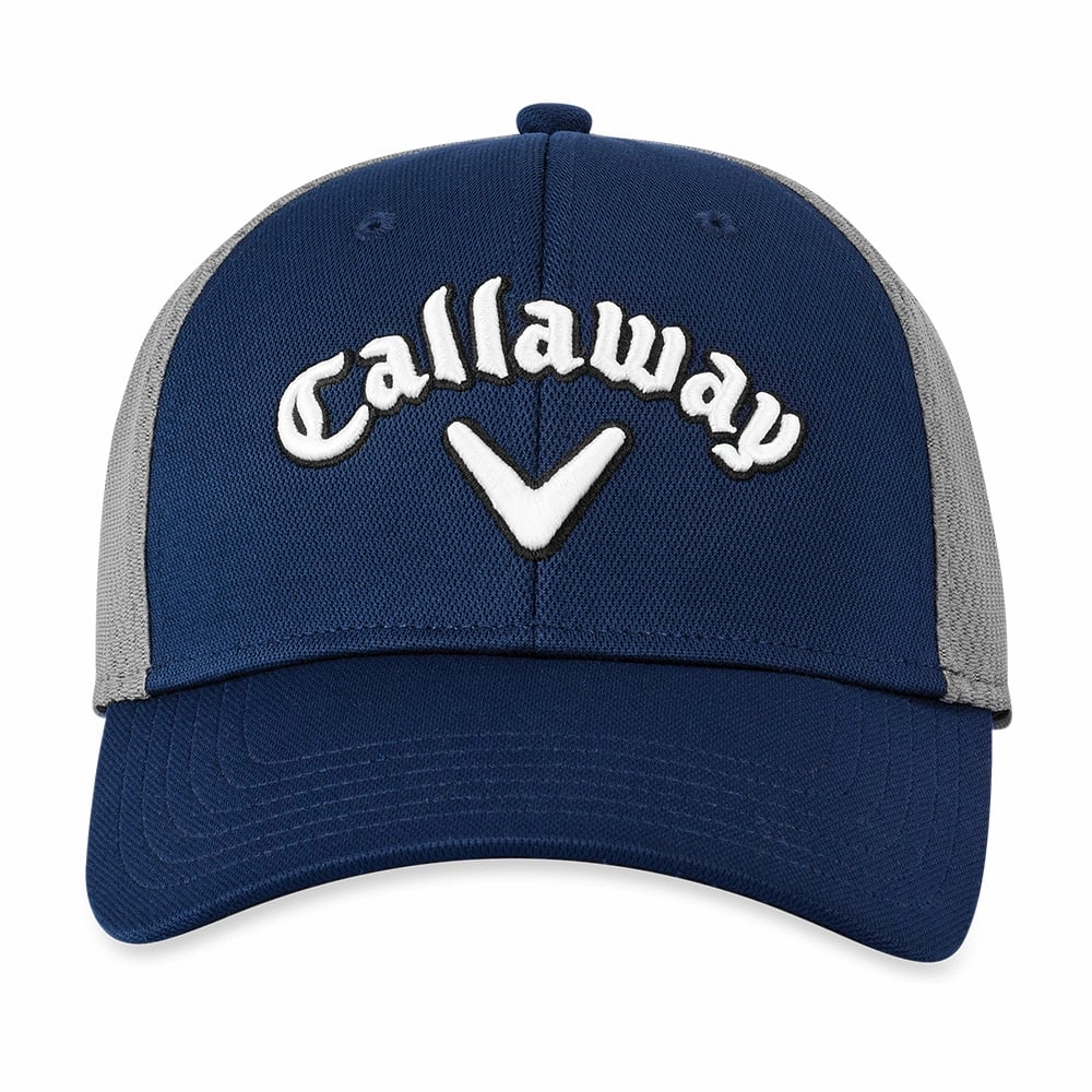 Outdoor Days Callaway Mesh Fitted Cap - Navy/Silver/White