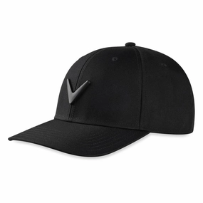 Travel Ready All Fit Callaway Metal Icon Adjustable Cap - Black