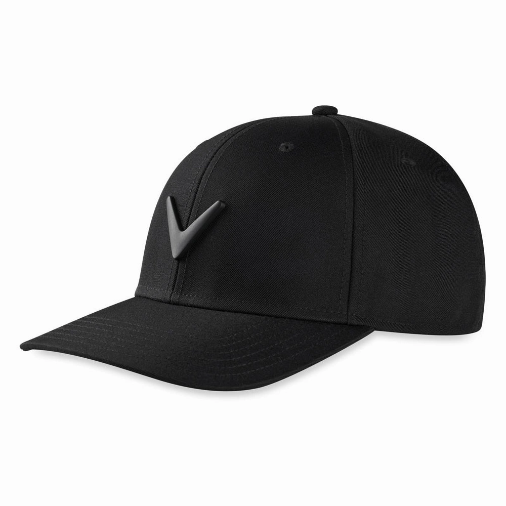 Travel Ready All Fit Callaway Metal Icon Adjustable Cap - Black