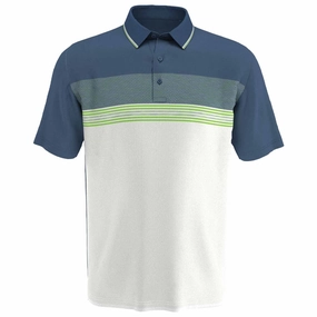 Flexible Ribbed Cuffs Callaway Micro Geo Jacquard Polo Shirt - Real Real