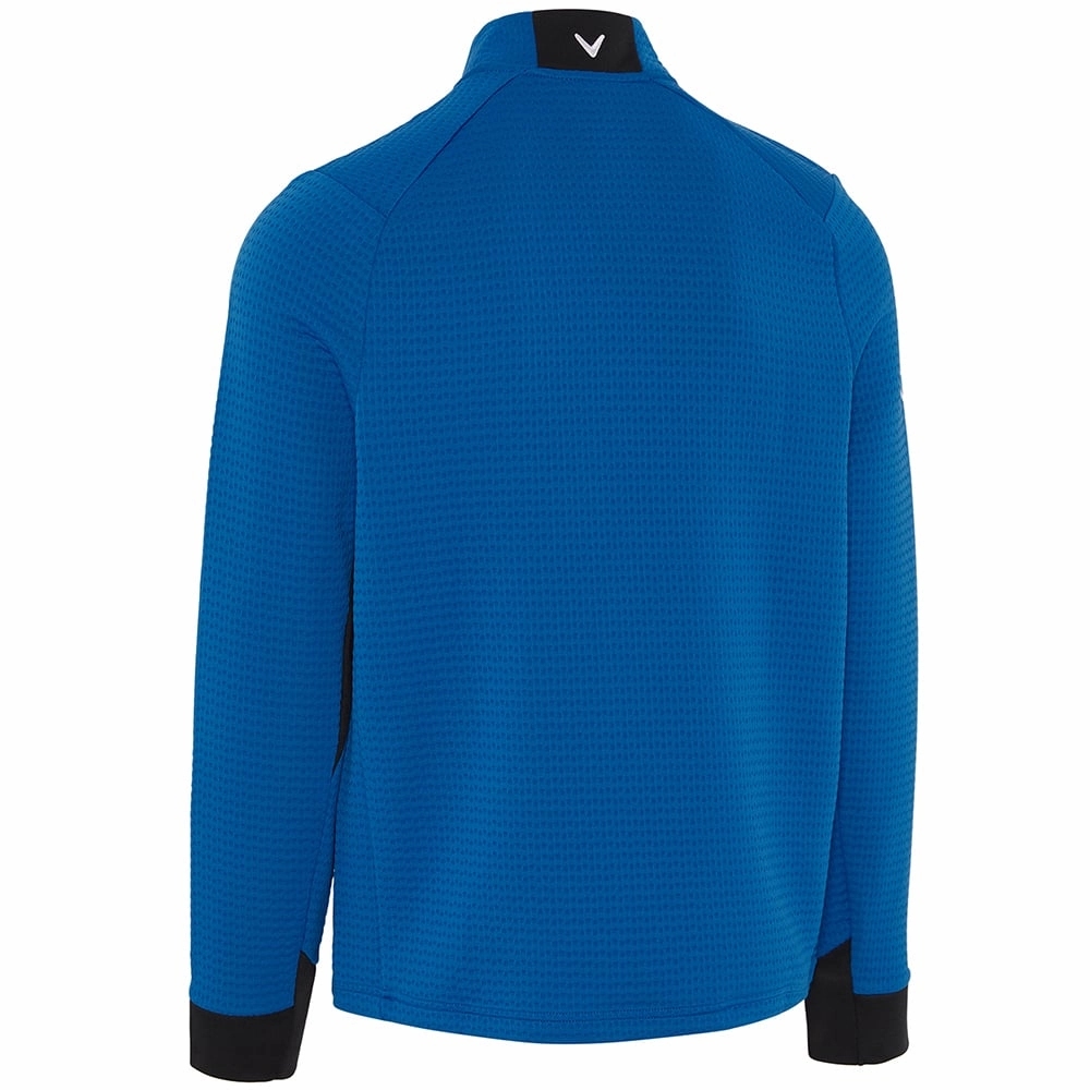 Callaway Midweight Textured 1/4 Zip Pullover - Lapis Blue product weekend wearability
