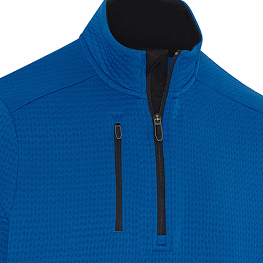Callaway Midweight Textured 1/4 Zip Pullover - Lapis Blue Fresh Chic