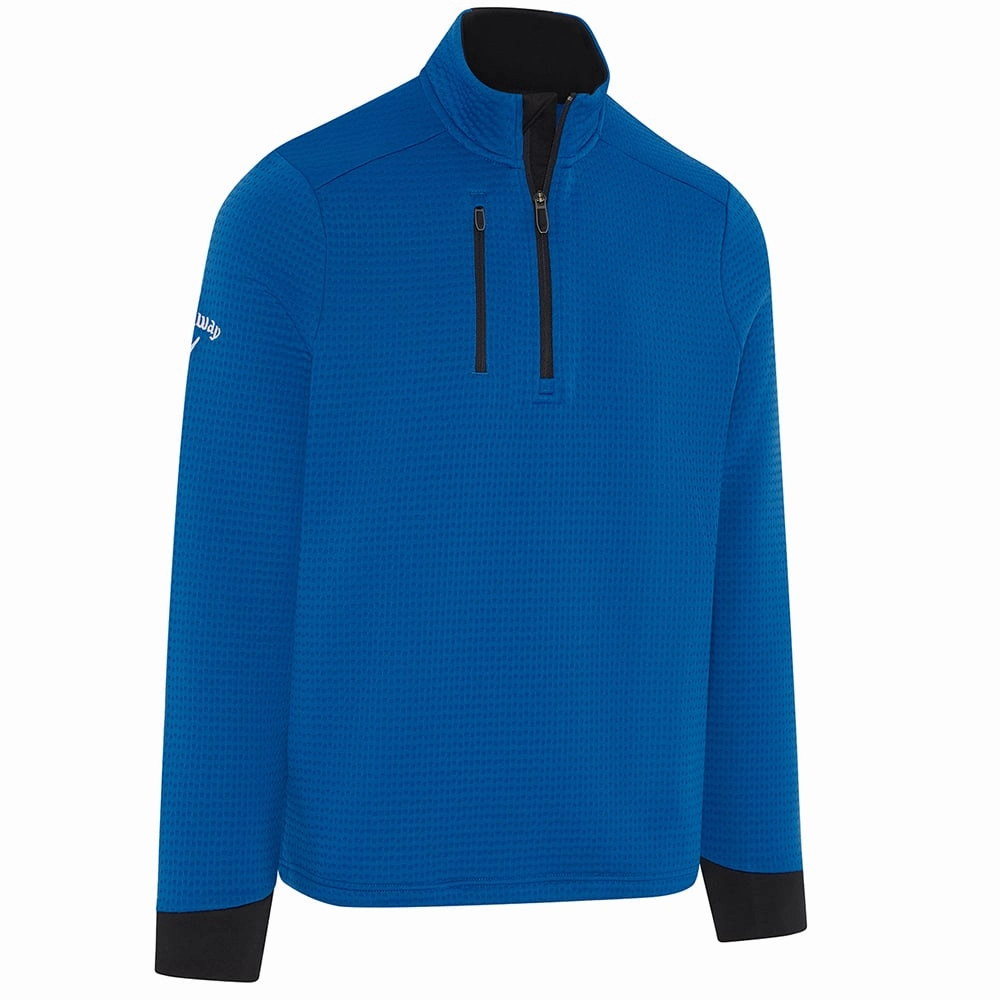 Callaway Midweight Textured 1/4 Zip Pullover - Lapis Blue product mountain adventure spirit