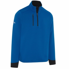 Callaway Midweight Textured 1/4 Zip Pullover - Lapis Blue product mountain adventure spirit
