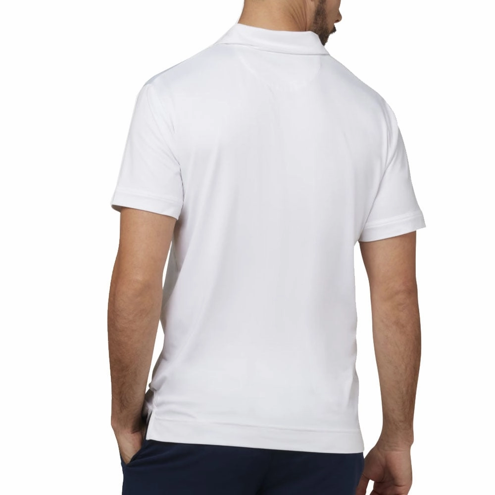 Sports Apparel Callaway Multi-Colour Glitched Print Polo Shirt - Bright White