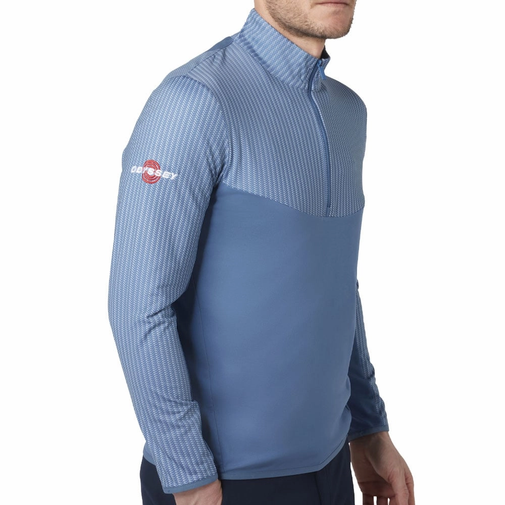 Callaway Odyssey 1/4 Zip Pullover - Blue Horizon Essential Clothing Short Sleeve