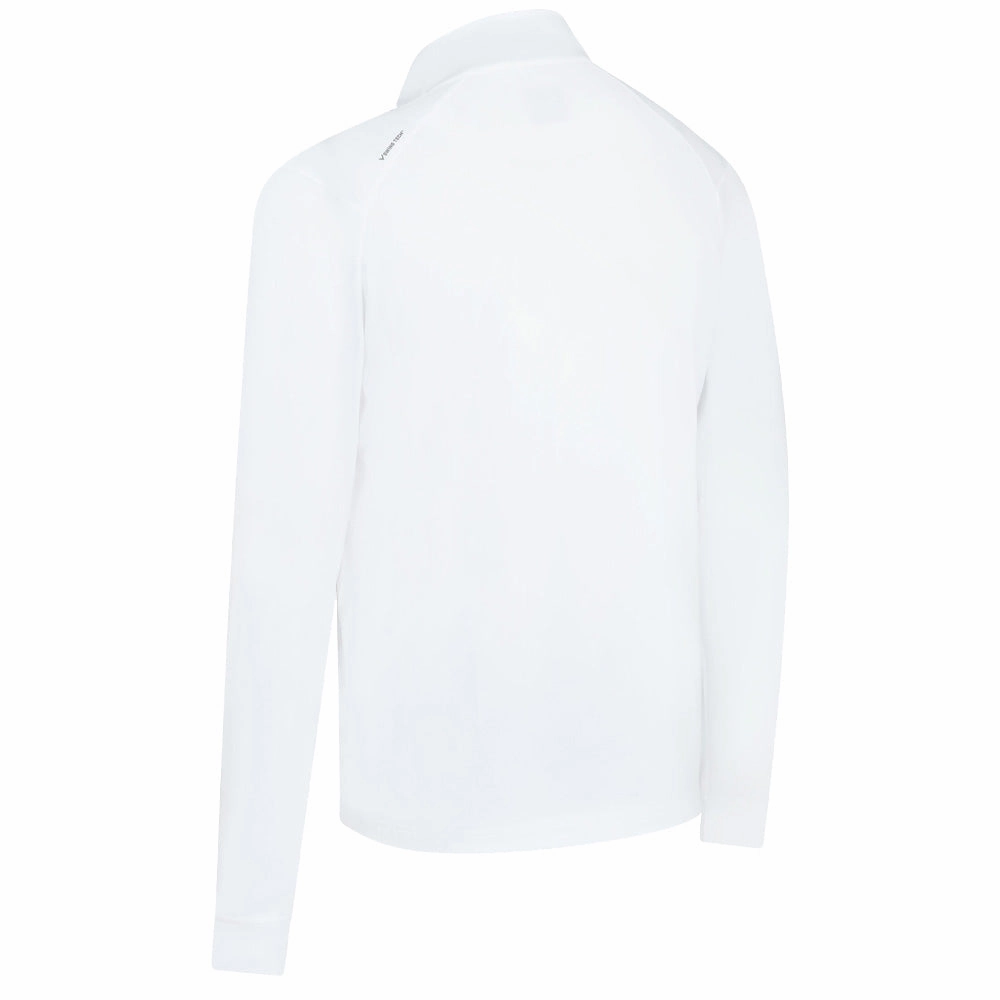 Printed Detail Callaway Odyssey 1/4 Zip Pullover - Bright White
