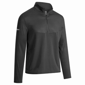 Lightweight Comfort Comfy Feel Callaway Odyssey 1/4 Zip Pullover - Caviar