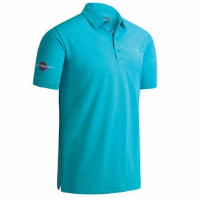 Beach Outfit Callaway Odyssey Birdseye Polo Shirt - Blue Curacao Heather