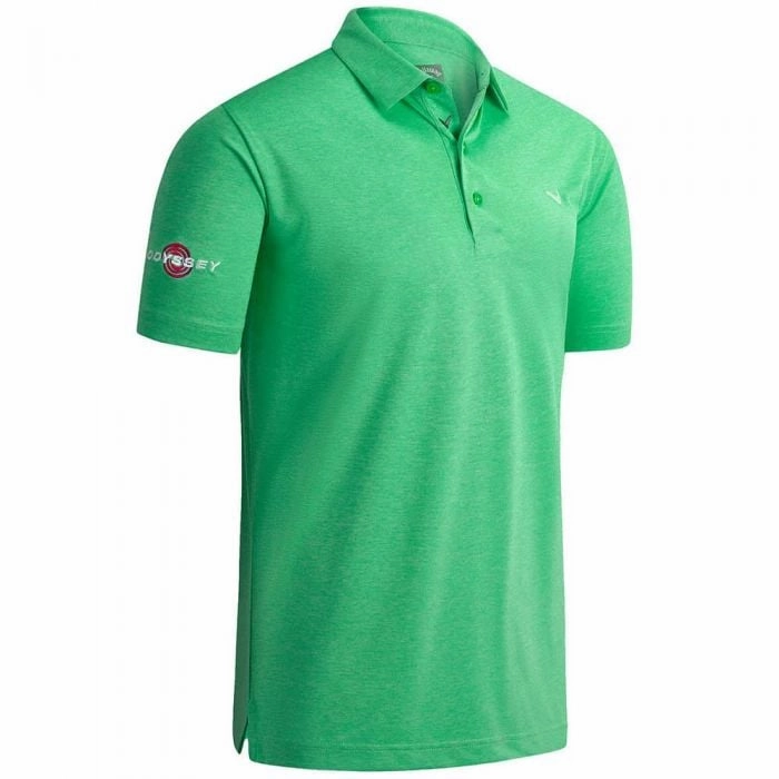 Callaway Odyssey Birdseye Polo Shirt - Light Green Heather Chic Comfort Wear