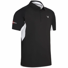 Movie Night Callaway Odyssey Blocked Polo Shirt - Caviar