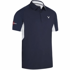 Callaway Odyssey Blocked Polo Shirt - Peacoat Round neck simplicity