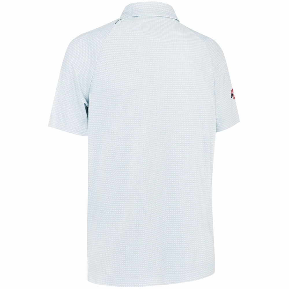 Callaway Odyssey Print Polo Shirt - Bright White crew neck