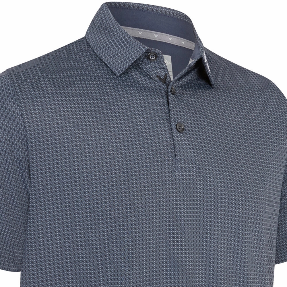 Trendy Vibes Wear NonRestrictiveCut Callaway Odyssey Print Polo Shirt - Caviar