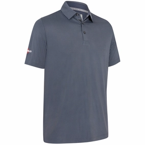 Callaway Odyssey Print Polo Shirt - Caviar Ergonomic Cut Fashion-Forward Fit
