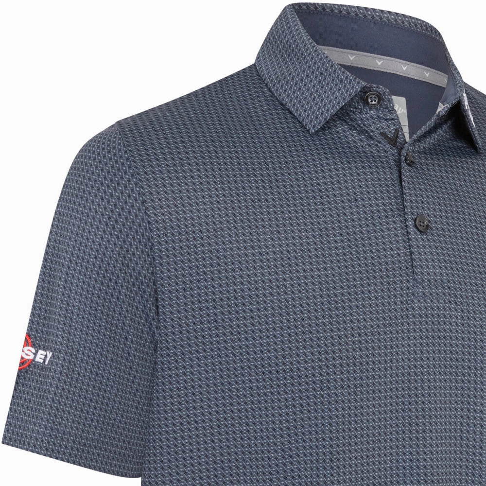 Callaway Odyssey Print Polo Shirt - Caviar DurableStitching