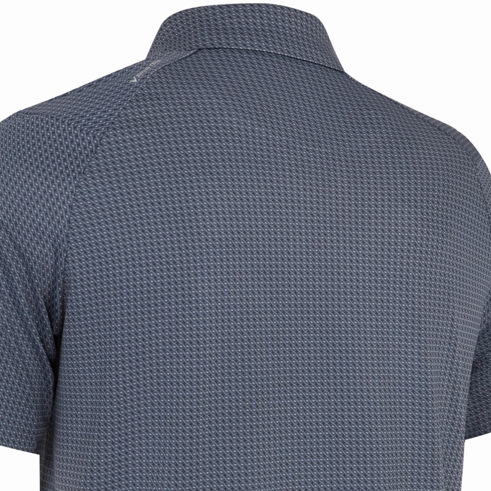 Formal Elegance Casual Vibes Callaway Odyssey Print Polo Shirt - Caviar