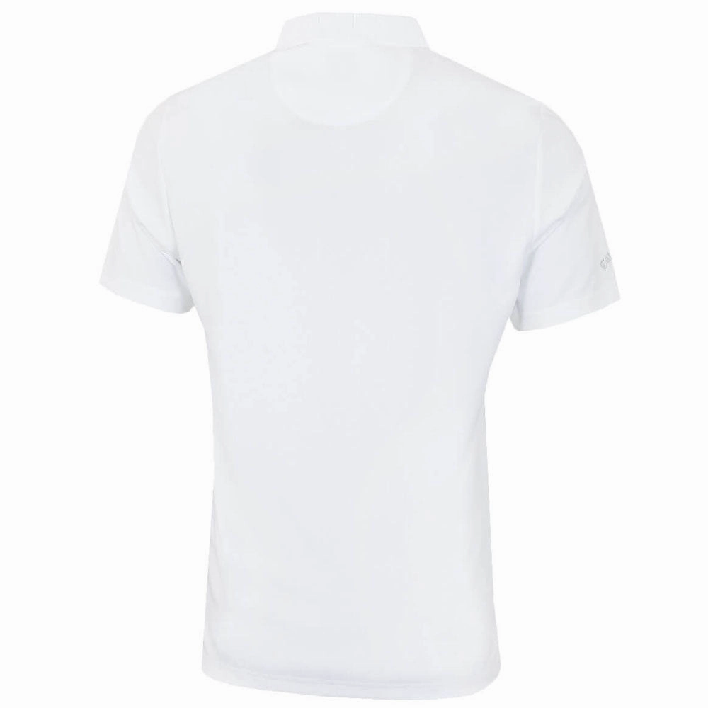 Ethically Sourced Cotton Callaway Odyssey Tournament Opti-Dry Polo Shirt - Bright White