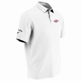 Callaway Odyssey Tournament Opti-Dry Polo Shirt - Bright White Modern Style