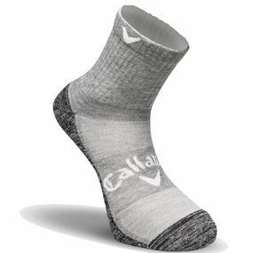 Callaway Opti-Dri Mid Length Socks - Grey dotted Office - style