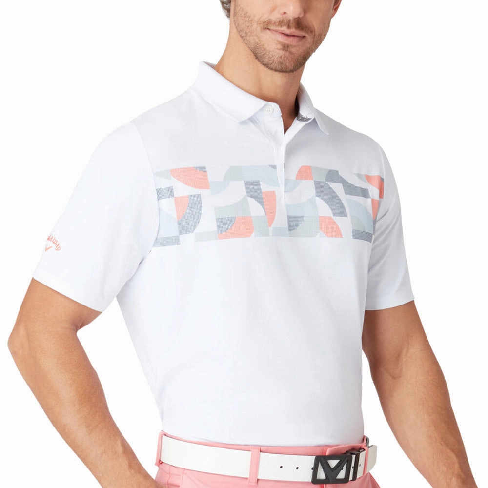 Trendy Vibes Callaway Optical ??C?? Polo Shirt - Bright White