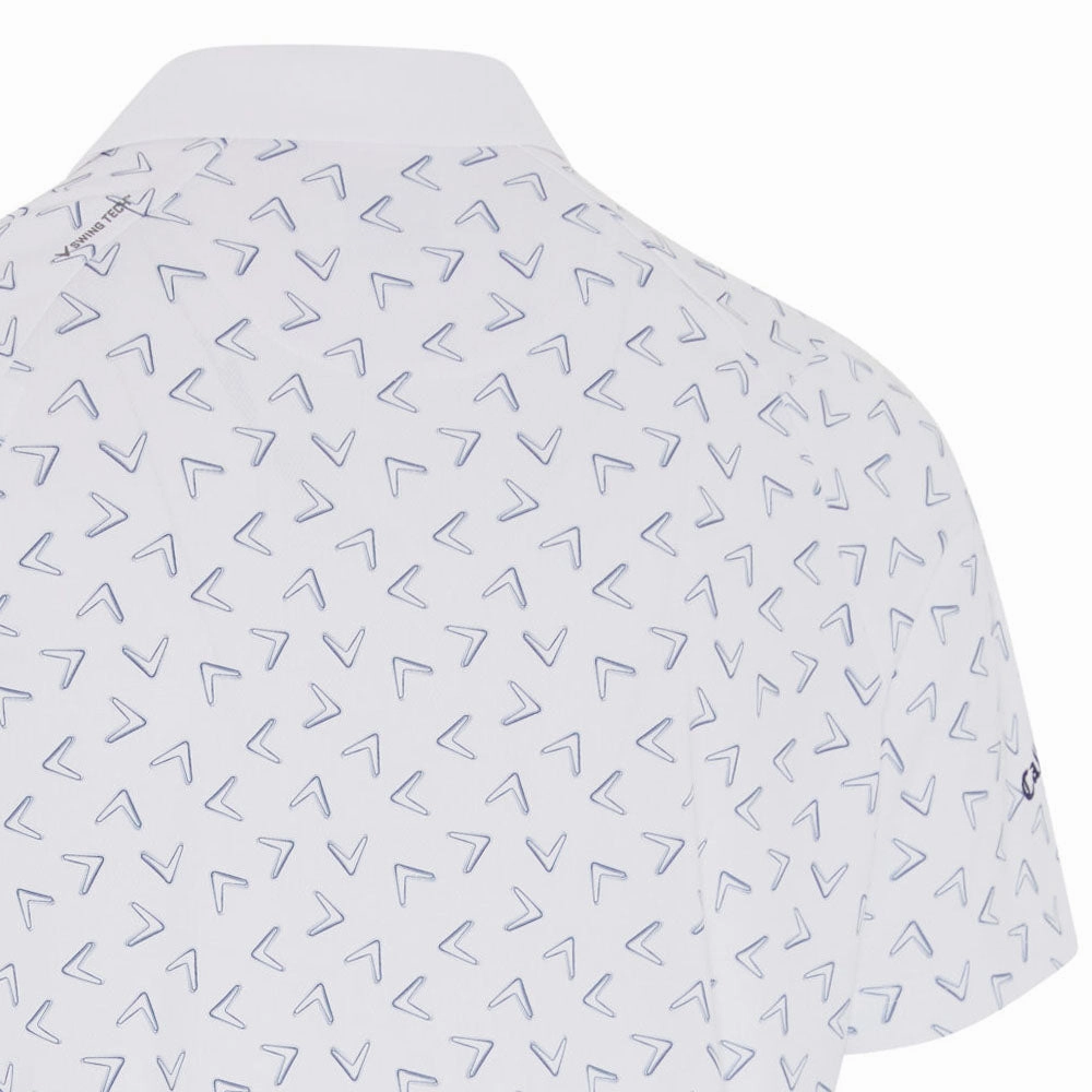 Callaway Painted Chev Polo Shirt - Bright White Simple Look MultipurposeCuffs
