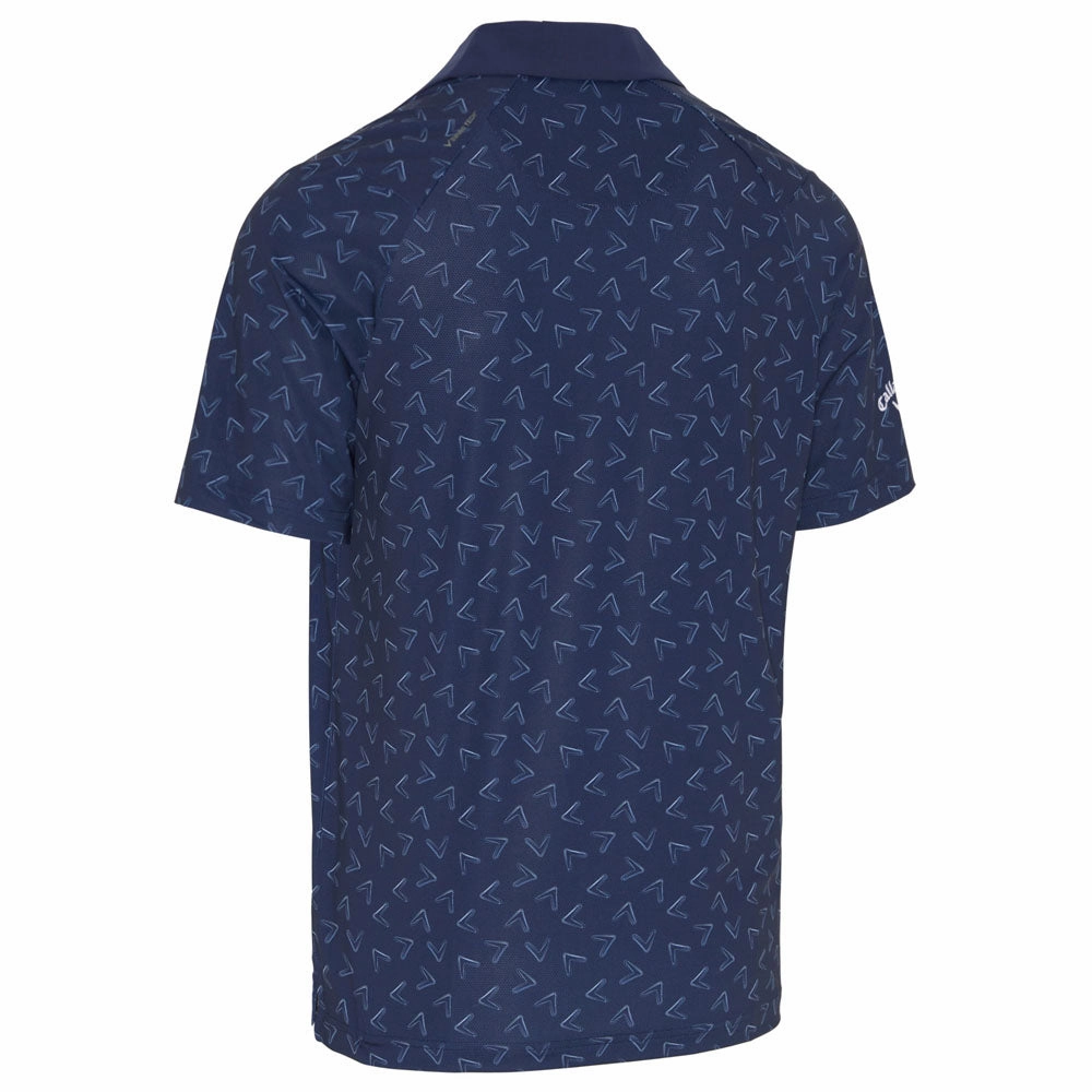 Callaway Painted Chev Polo Shirt - Peacoat Best Seller Winter Layer