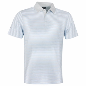 Callaway Pencil Stripe Polo - White Bohemian style Non Toxic Materials