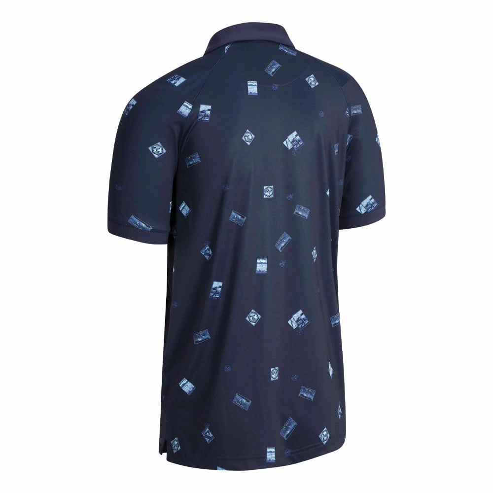 Callaway Postcard Printed Polo Shirt - Peacoat Casual Day Wear Urban Fashion